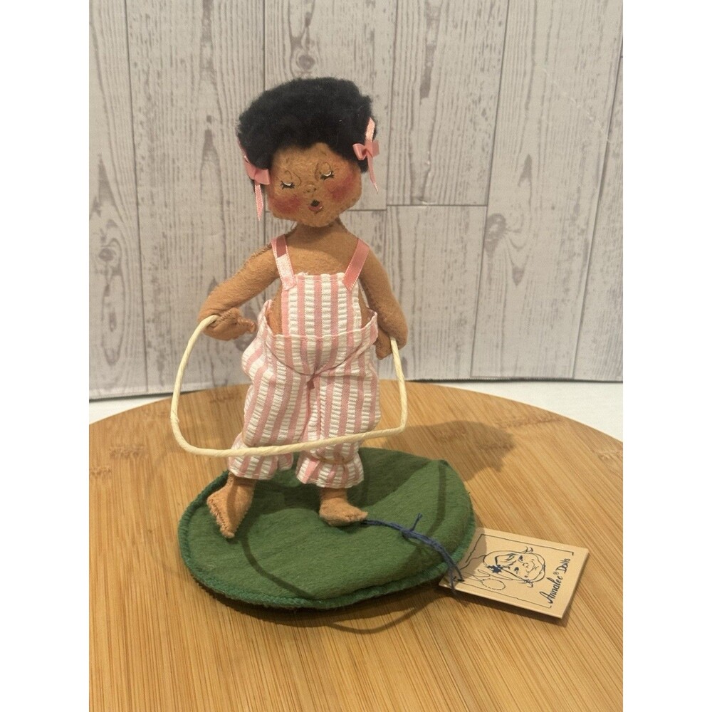 Rare Annalee Doll Jump Rope Girl #2346 w/ Tag 7” Closed Eyes 1993 Vintage
